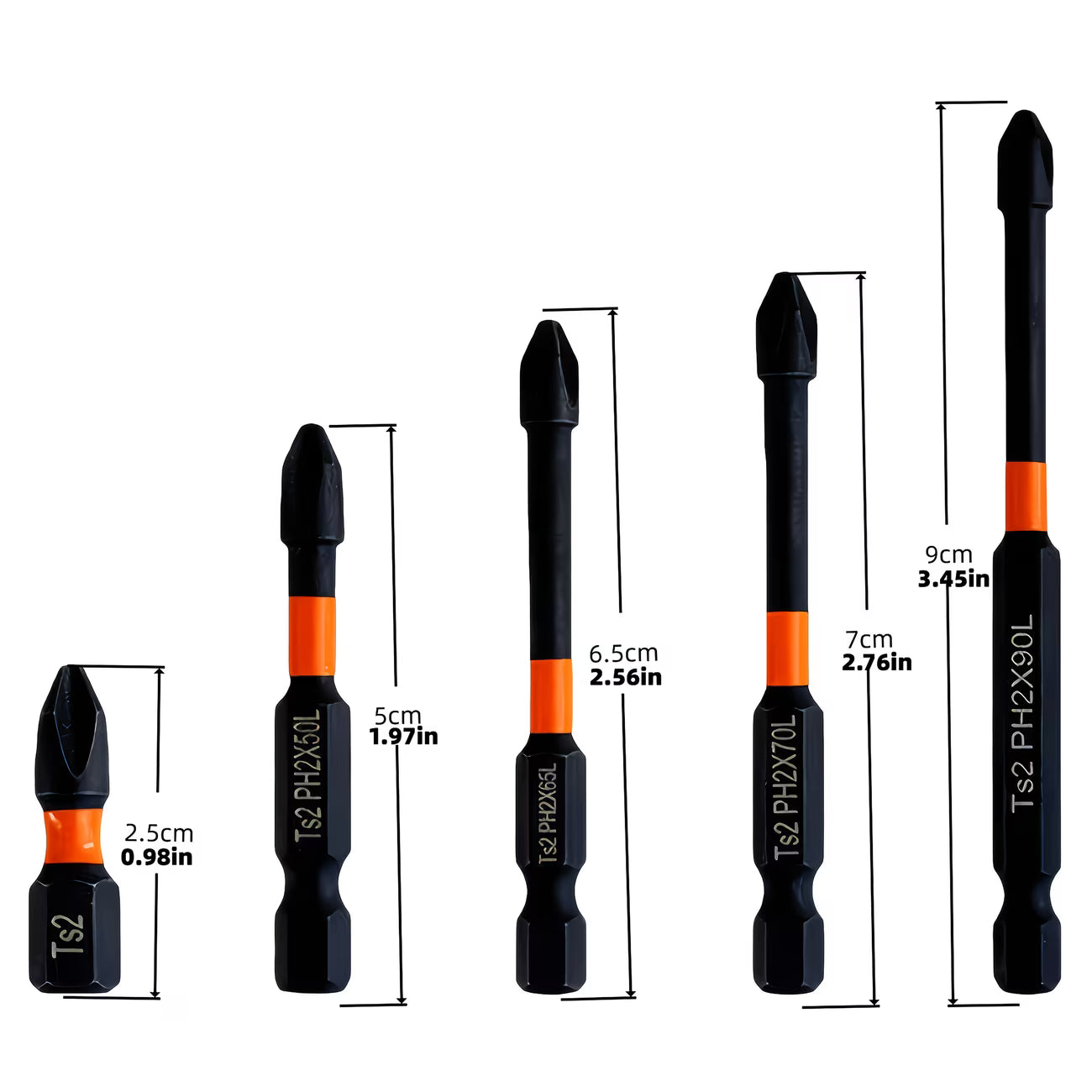 Magnetic Screwdriver Bit Set, 1/4"