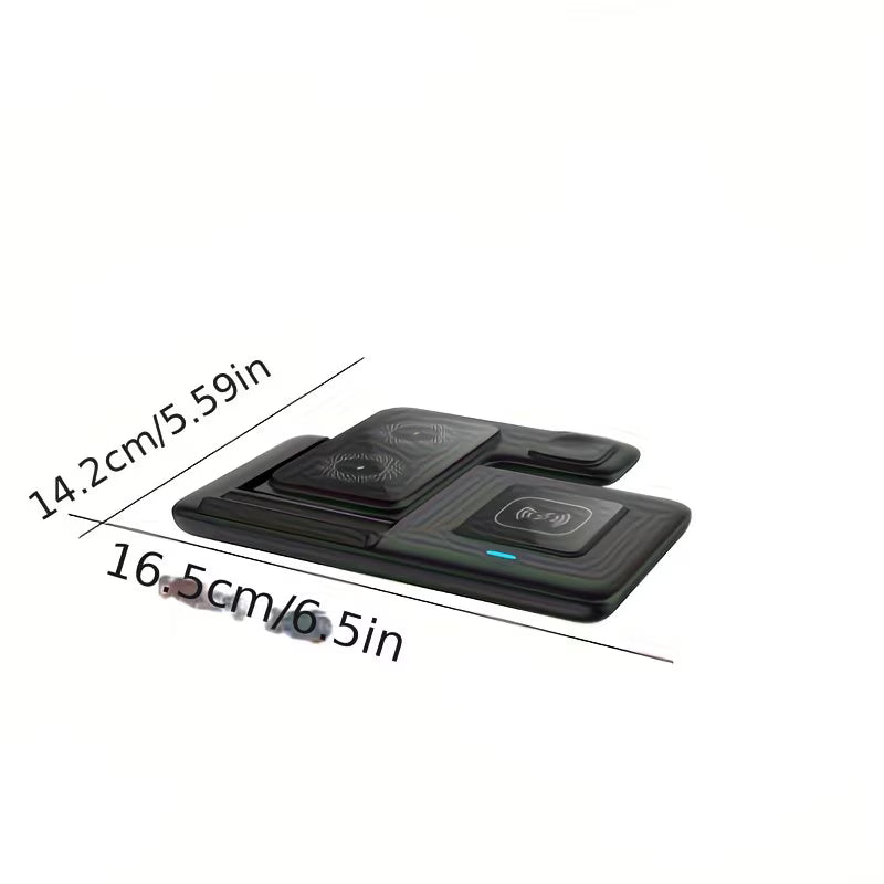 Foldable 3-In-1 Wireless Charging Station