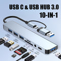 8-in-1 Hub, USB & Type-C Port docking station