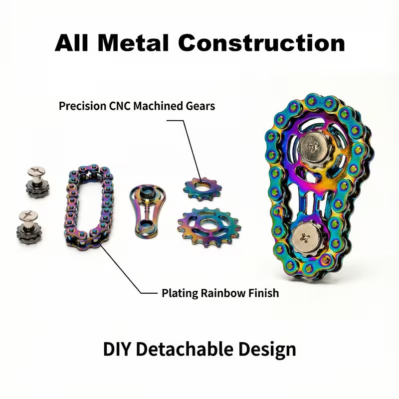 Bike Chain Fidget Spinner