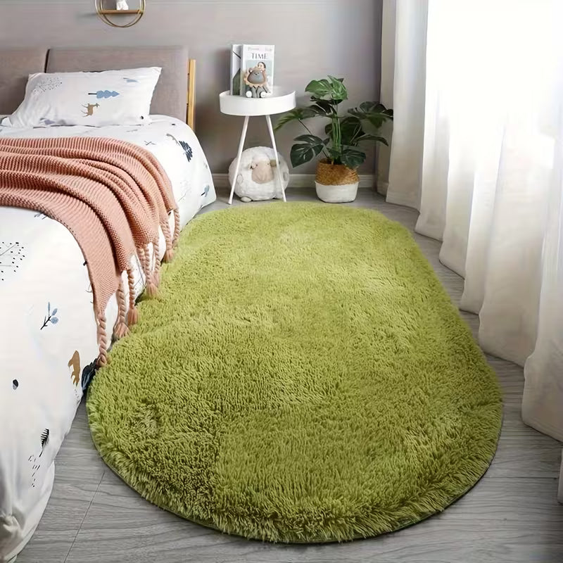 Oval Bedroom Bedside Rug