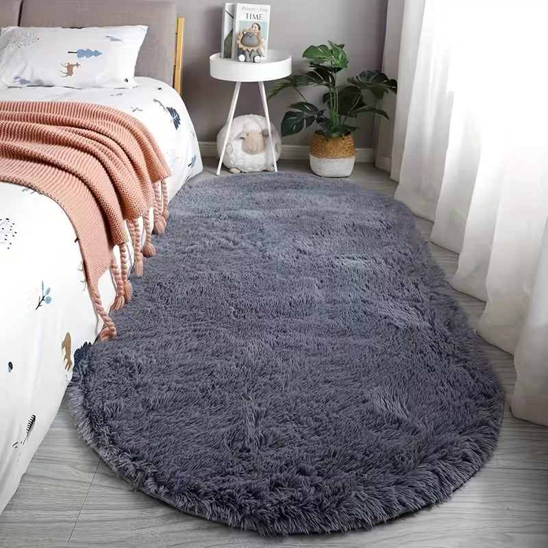 Oval Bedroom Bedside Rug
