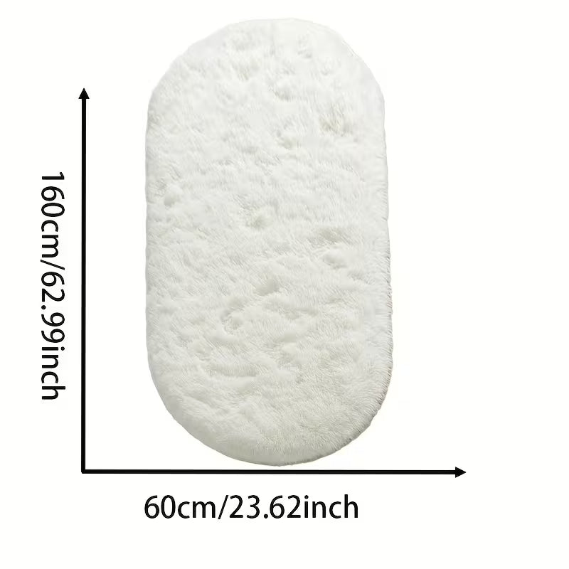 Oval Bedroom Bedside Rug
