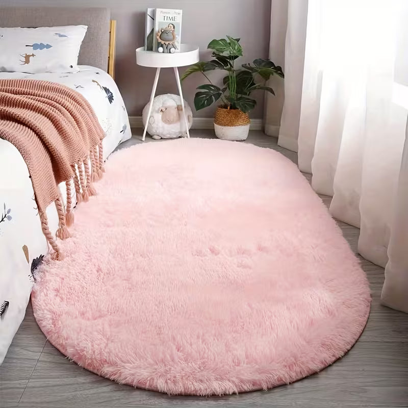 Oval Bedroom Bedside Rug
