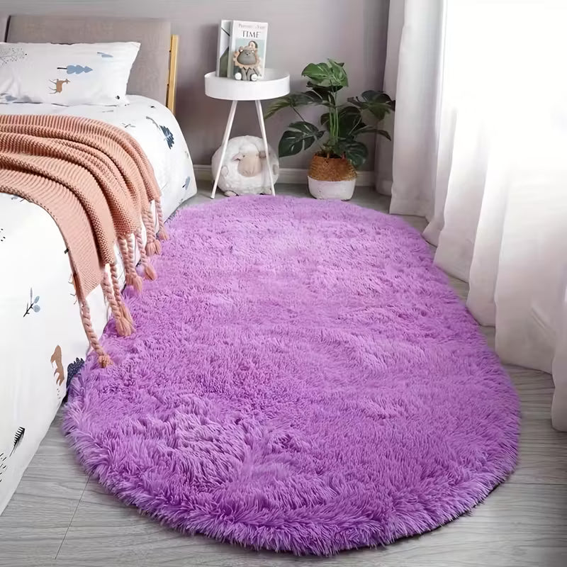 Oval Bedroom Bedside Rug