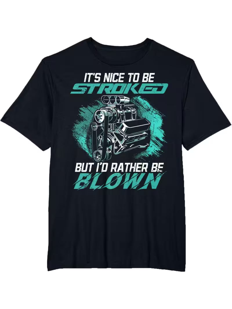 Men'S Humorous Car Pattern T-Shirt