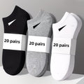 20 Pairs of Men's Breathable Socks