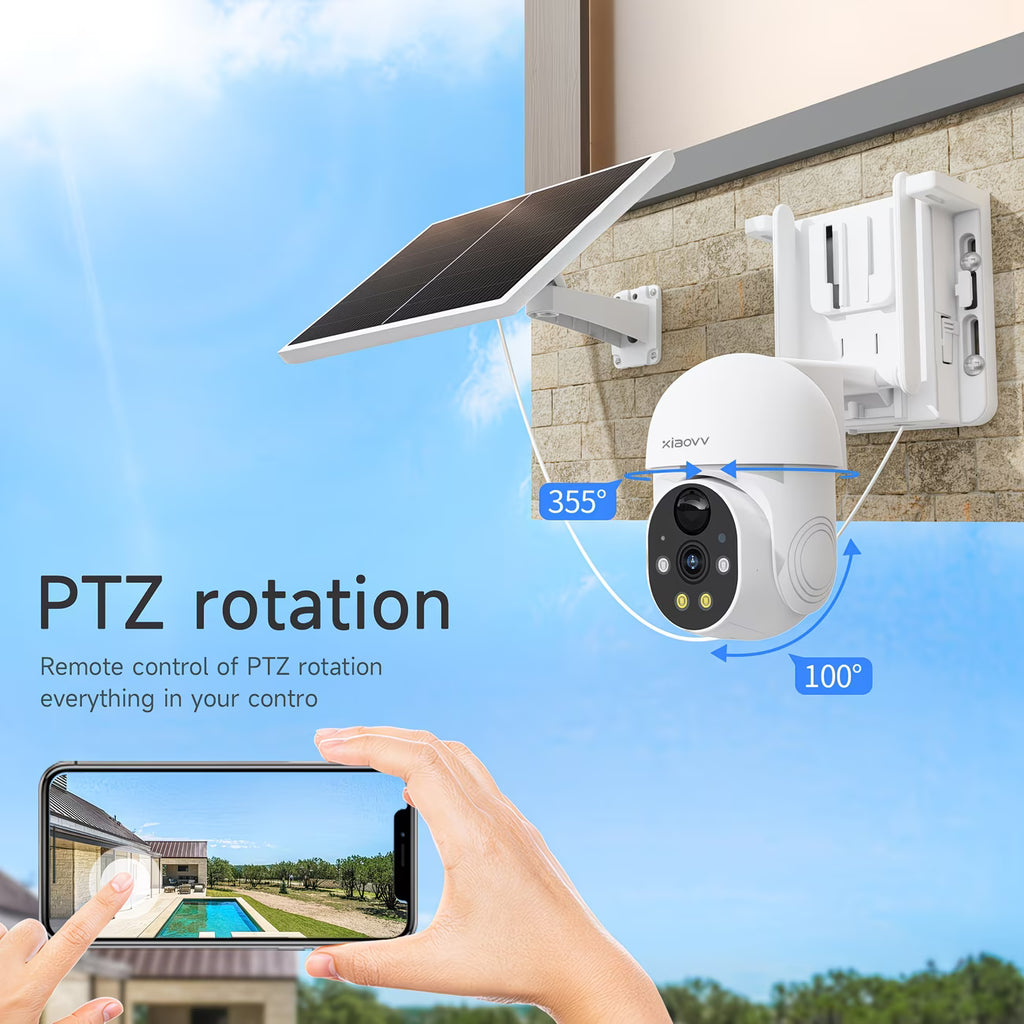 Wireless Outdoor WiFi Solar Security Camera