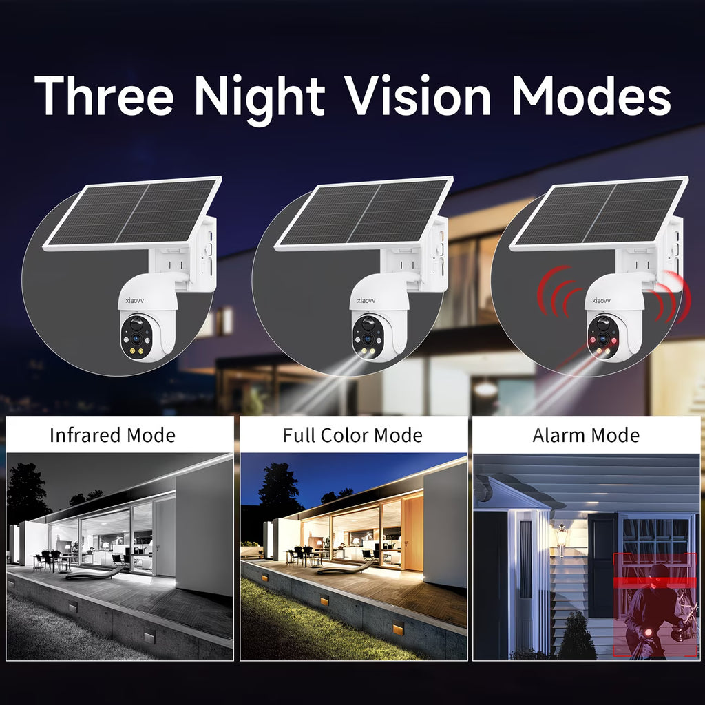 Wireless Outdoor WiFi Solar Security Camera