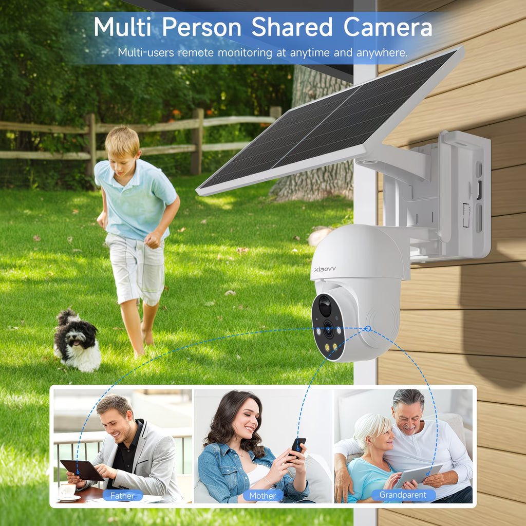 Wireless Outdoor WiFi Solar Security Camera