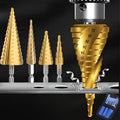 Titanium Step Cone Drill Bit Set
